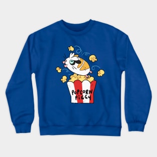 It's Popcorn Piggy - the Excited Guinea Pig! Crewneck Sweatshirt